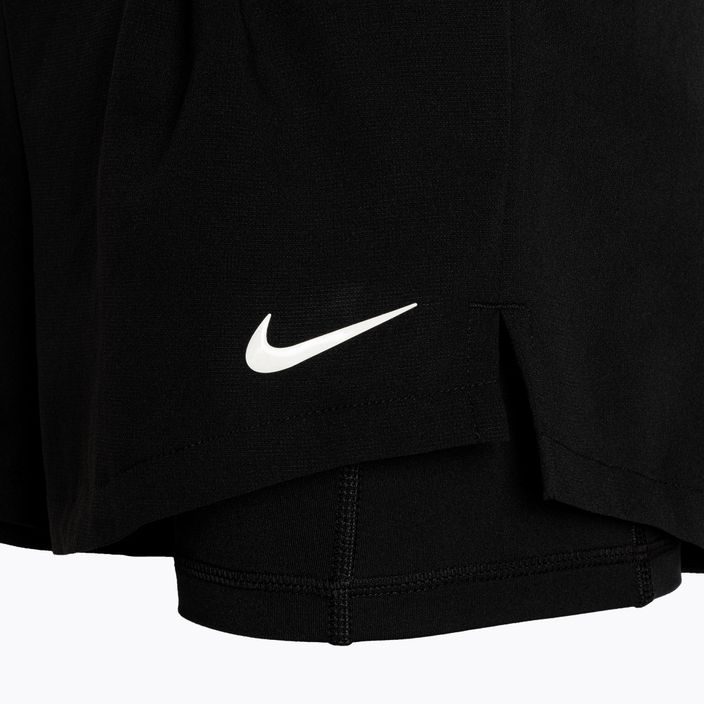 Nike Court Dri-Fit Advantage női tenisz rövidnadrág fekete/fehér 4