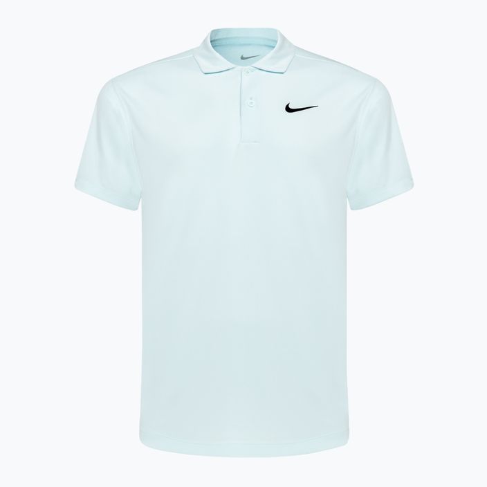 Férfi Nike Court Dri-Fit pólóing Egyszínű gleccserkék/fekete