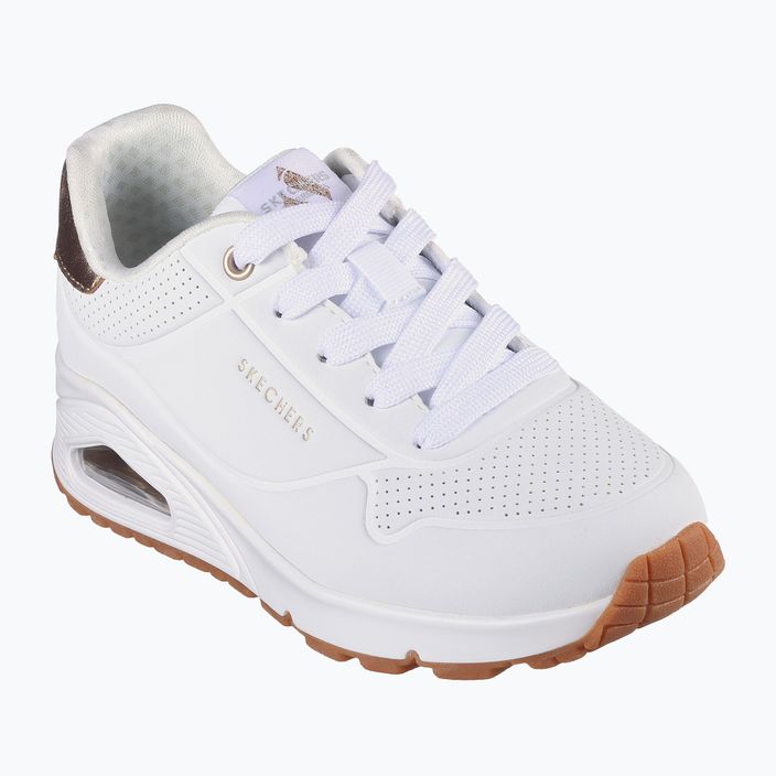 SKECHERS Uno Gen1 Shimmer Away fehér gyermekcipő 8