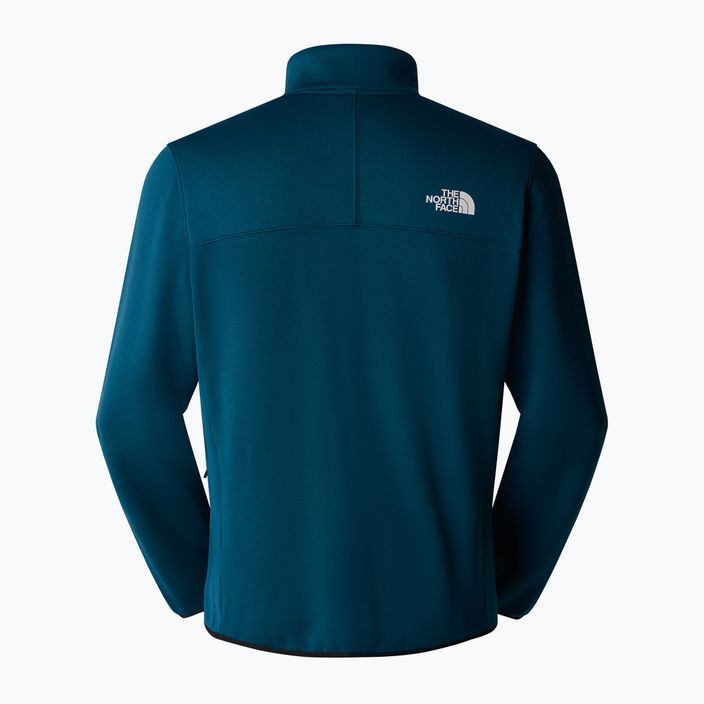 Férfi The North Face Crest FZ midnight petrol/fekete pulóver 6