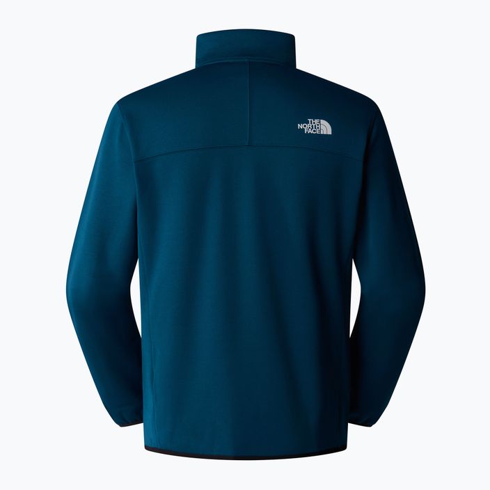 Férfi The North Face Crest 1/4 Zip midnight petrol/fekete pulóver 5