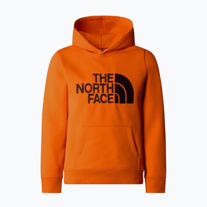 The North Face Drew Peak P/O Hoodie narancssárga gyermek melegítő pulóver 4