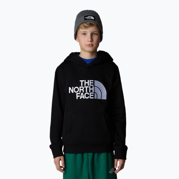 Gyermek pulóver The North Face Drew Peak P/O Hoodie fekete