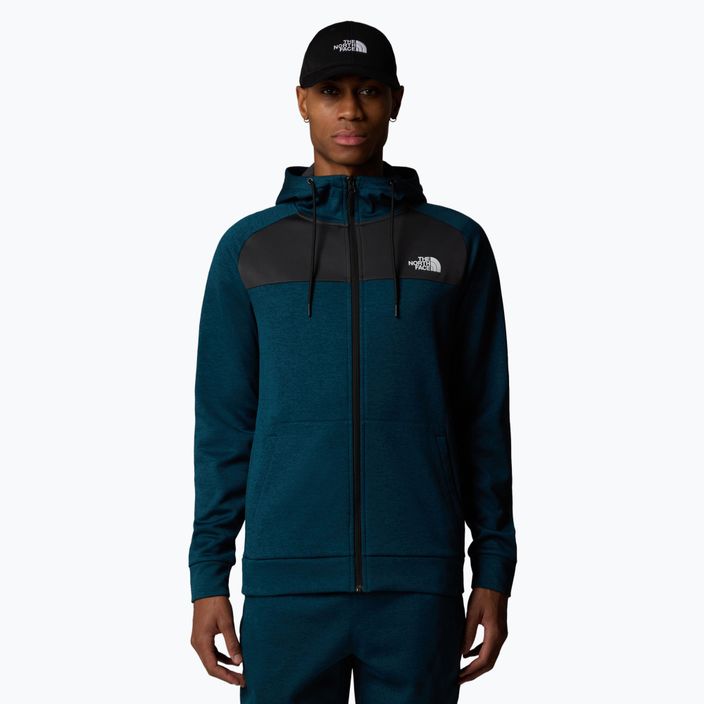 Férfi The North Face Reaxion Fleece midnight petrol dark heather/ aszfalt szürke melegítőfelső