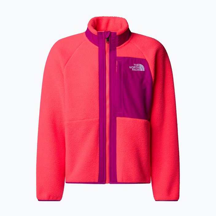 Gyermek pulóver The North Face Yumiori Full Zip sugárzó pipacs The North Face Yumiori Full Zip