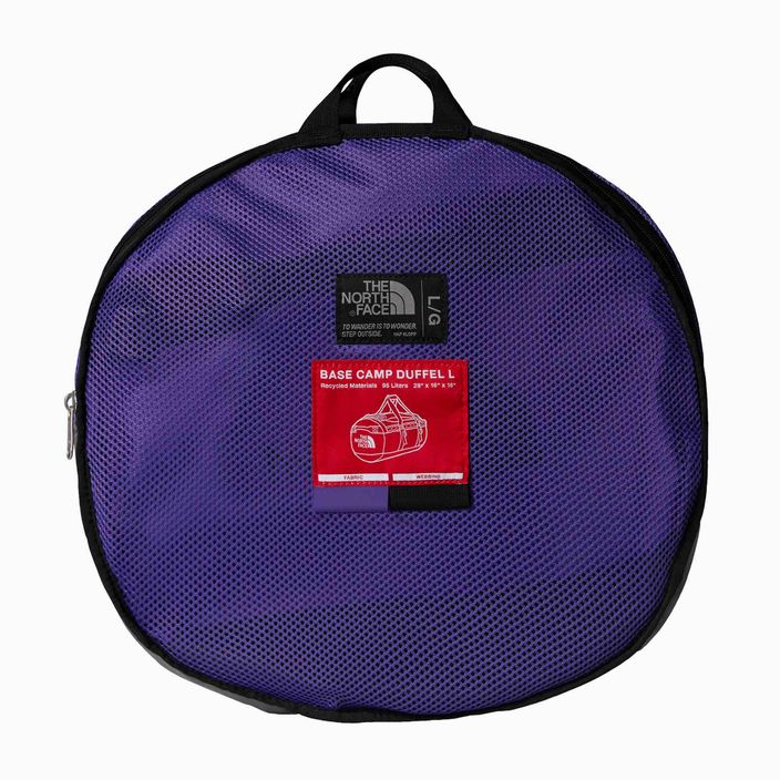 The North Face Base Camp Duffel L 95 l csúcs lila/fekete utazótáska 3