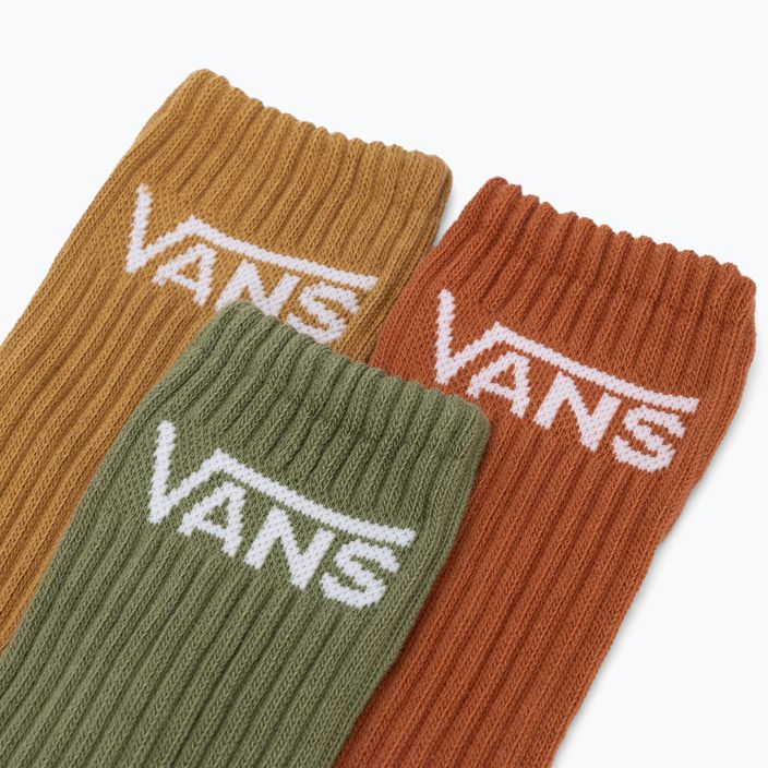 Vans Classic Crew férfi zokni 3 pár barna cukor 4