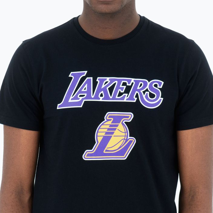 férfi póló New Era NOS NBA Regular Tee Los Angeles Lakers black 4