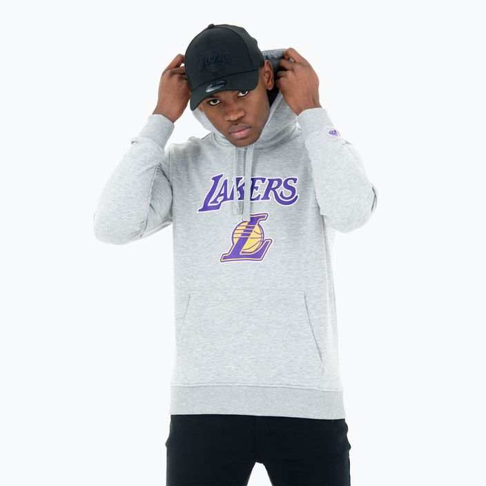 Férfi New Era NBA Regular Hoody Los Angeles Lakers gray med melegítőfelső