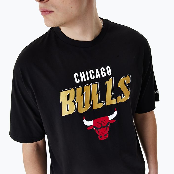 férfi póló New Era Team Script OS Tee Chicago Bulls black 3