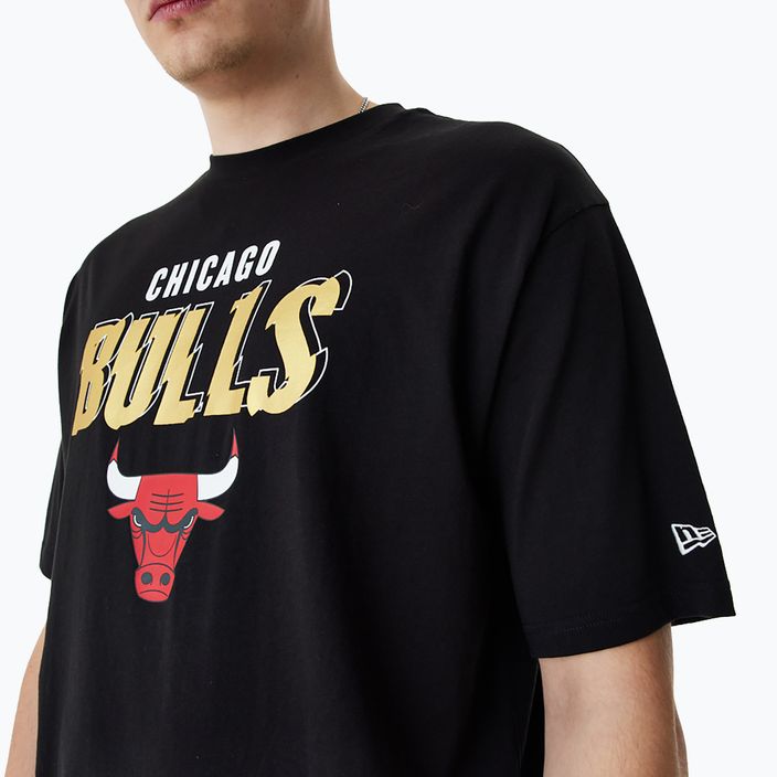 férfi póló New Era Team Script OS Tee Chicago Bulls black 5