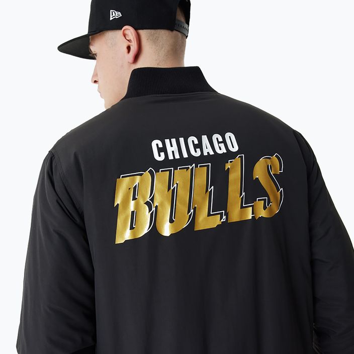 Férfi New Era NBA Script BP Bomber Chicago Bulls dzseki fekete 4