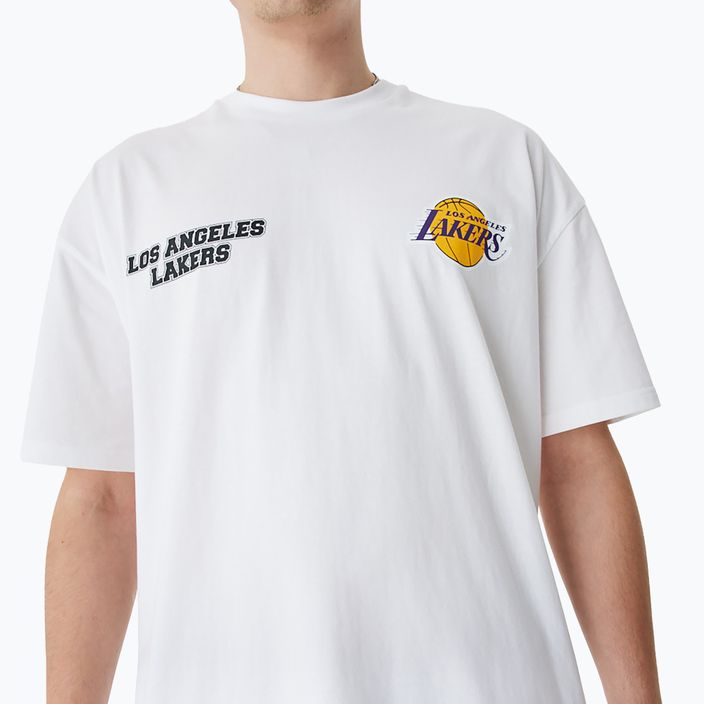 férfi póló New Era NBA Large Graphic BP OS Tee Los Angeles Lakers white 3
