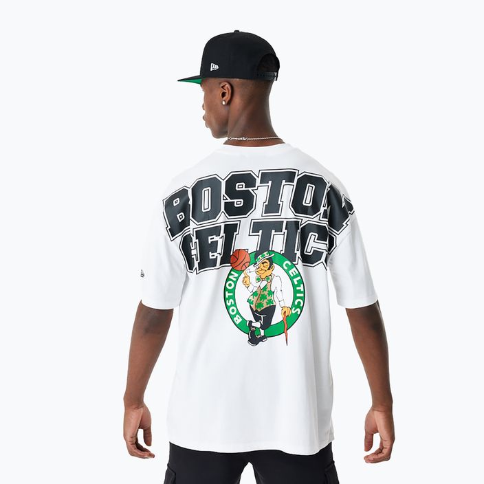 férfi póló New Era NBA Large Graphic BP OS Tee Boston Celtics white 3