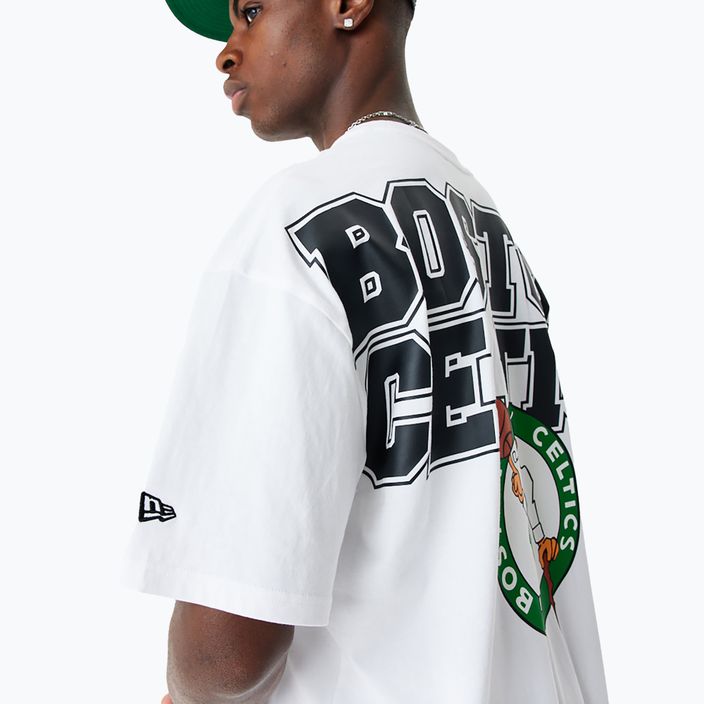 férfi póló New Era NBA Large Graphic BP OS Tee Boston Celtics white 5