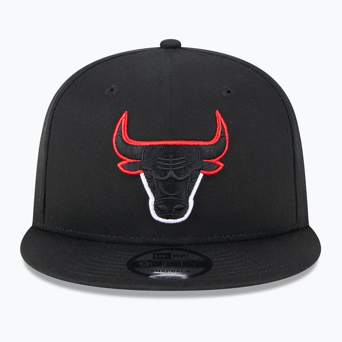 Sapka New Era Split Logo 9Fifty Chicago Bulls black 3