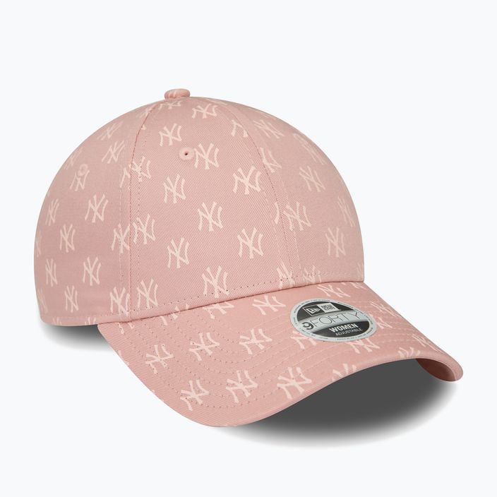 Női New Era Monogram 9Forty New York Yankees pasztell rózsaszín baseball sapka 3