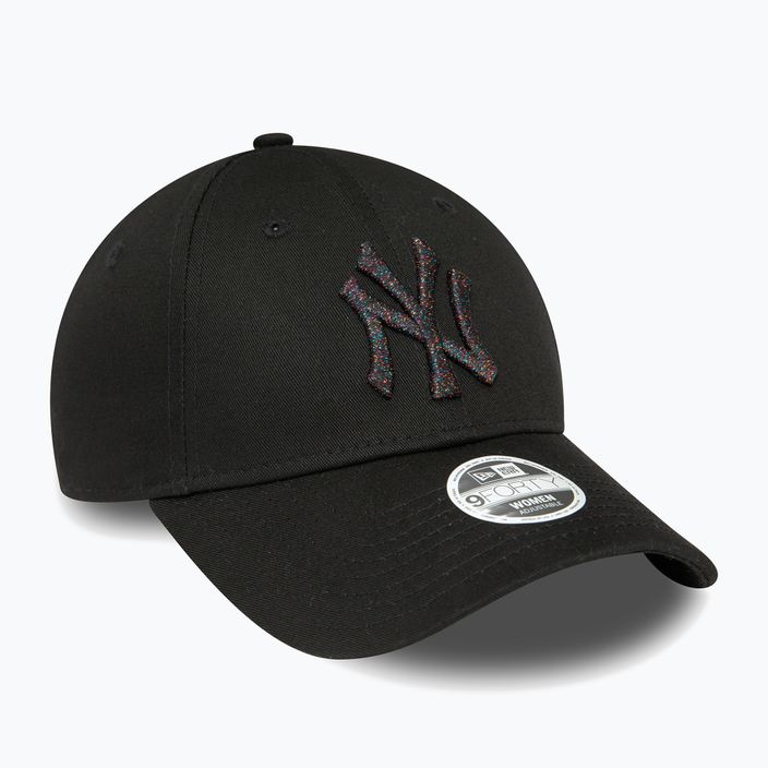 Női New Era Metallic Logo 9Forty New York Yankees baseball sapka fekete 3