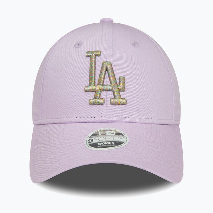 Női New Era Metallic Logo 9Forty Los Angeles Dodgers baseball sapka pasztell lila színben 2