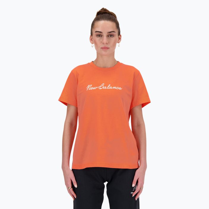 Női póló New Balance Script Tee gulfred