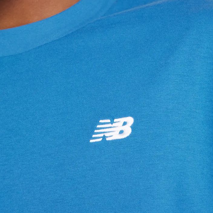 Férfi New Balance Small Logo kék achát póló 4