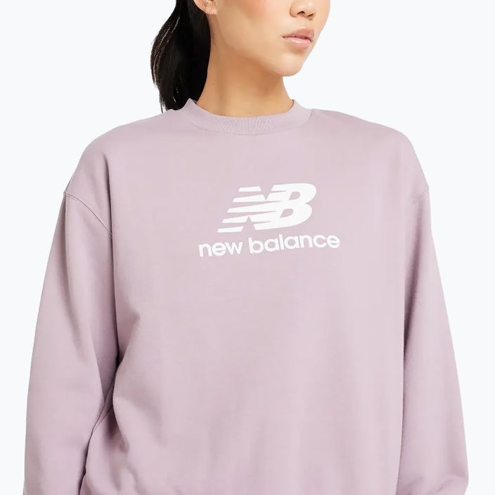 Női New Balance French Terry Stacked icewine melegítőfelső 4