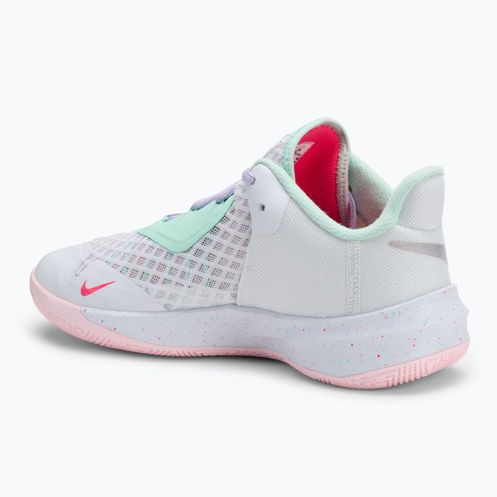 Nike Zoom Hyperspeed Court SE röplabdacipő fehér/menta hab/szürke/lila köd/rózsaszín hab 3