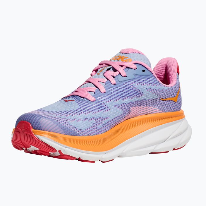 HOKA Clifton 9 gyermek futócipő bazsarózsa/mirage 12