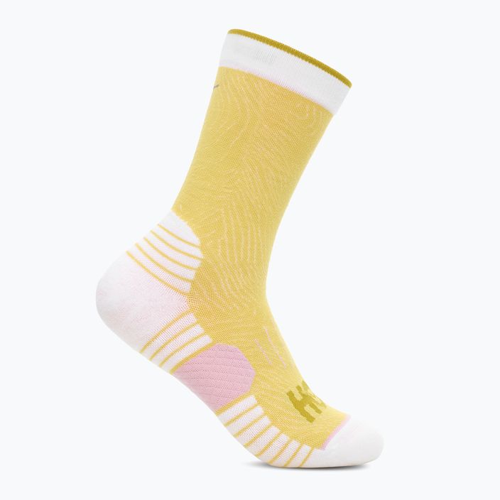 HOKA Crew Run Sock 3 pár cerise/papaya/aura futó zokni 2