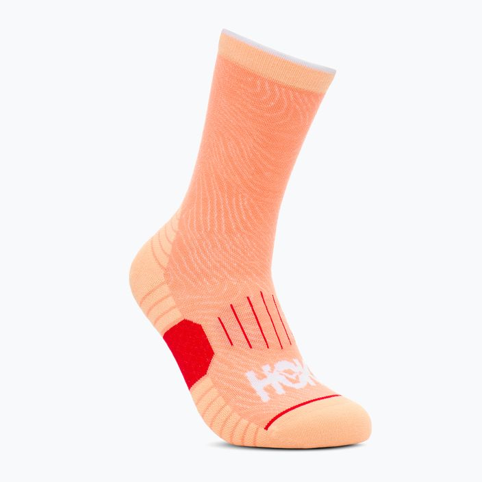 HOKA Crew Run Sock 3 pár cerise/papaya/aura futó zokni 3