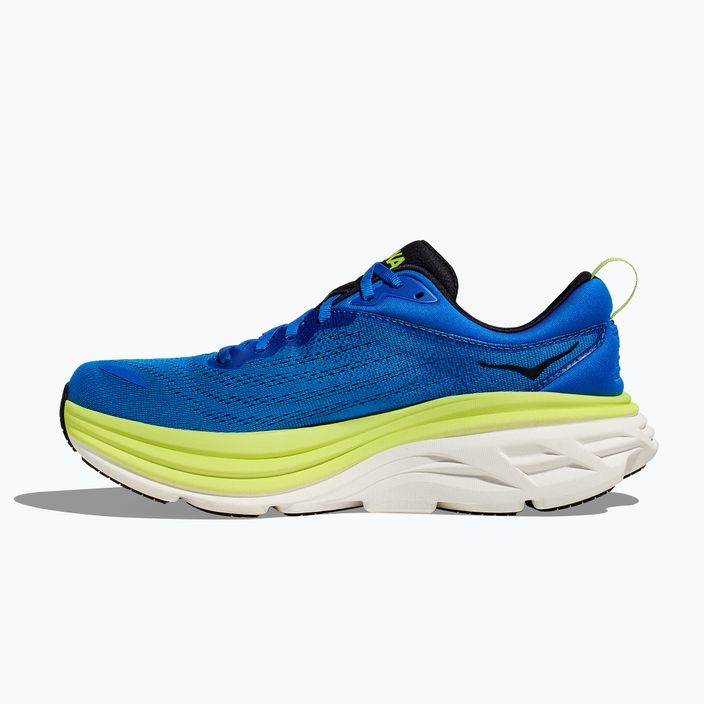 HOKA Bondi 8 Wide electric cobalt/lettuce férfi futócipő 3