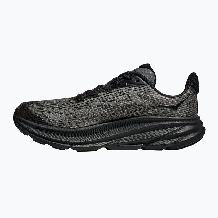 HOKA Clifton 9 fekete/karbon fekete gyermek futócipő 10