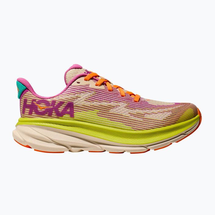 HOKA Clifton 9 fukszia/vanília gyermek futócipő 9