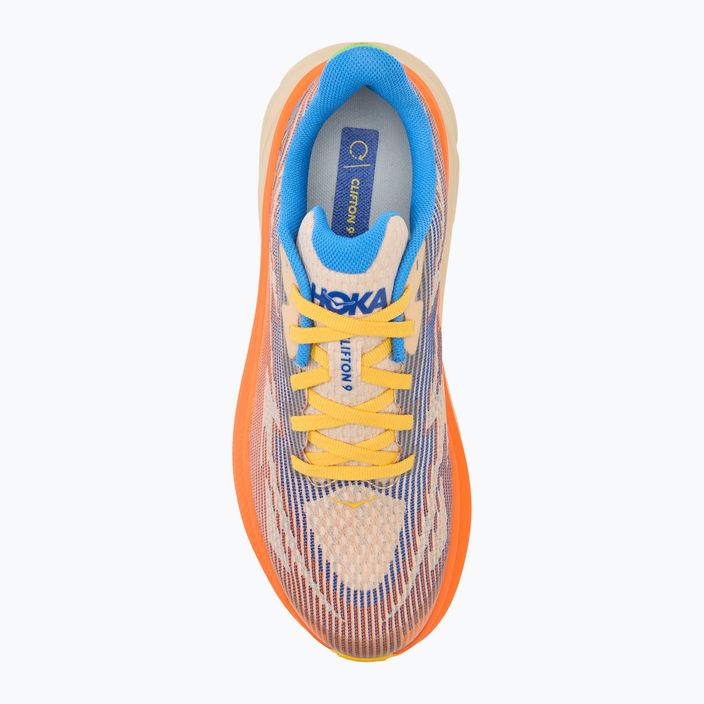 HOKA Clifton 9 ultramarine/electric tangerine gyermek futócipő 5