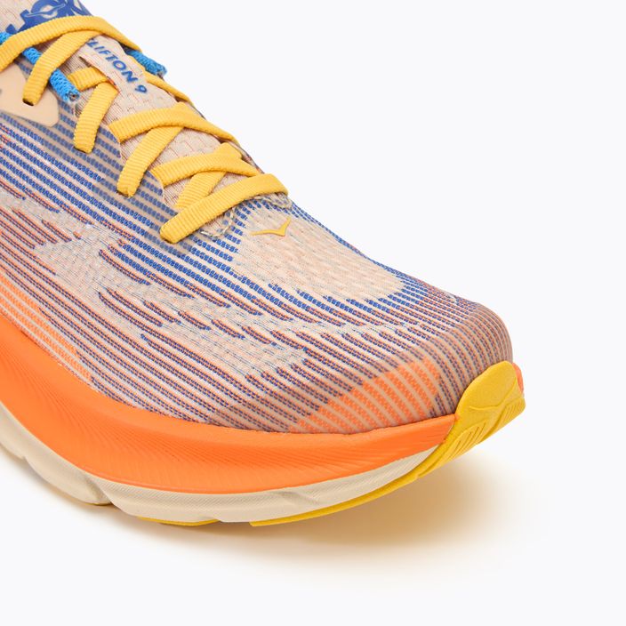 HOKA Clifton 9 ultramarine/electric tangerine gyermek futócipő 7