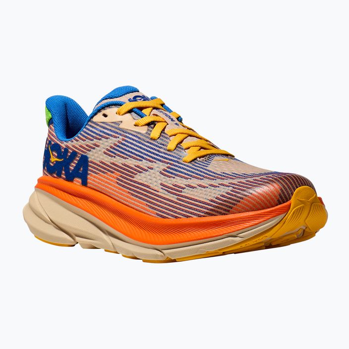 HOKA Clifton 9 ultramarine/electric tangerine gyermek futócipő 8