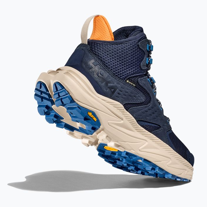 HOKA férfi túrabakancs Anacapa 2 Mid GTX varsity navy/zöld tej 7