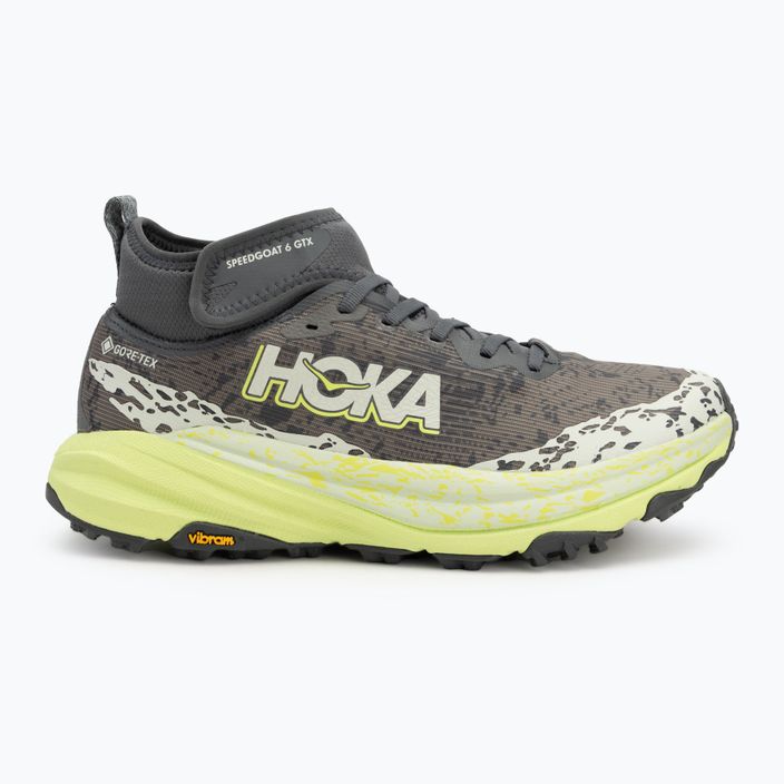 Férfi futócipő Hoka Speedgoat 6 MID GTX külső pálya/lila saláta 2