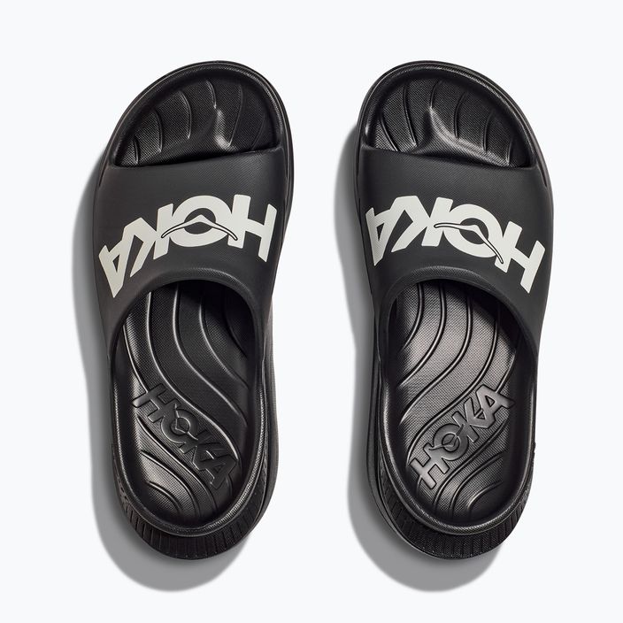 HOKA Ora Athletic Slide fekete/fehér flip-flopok 8