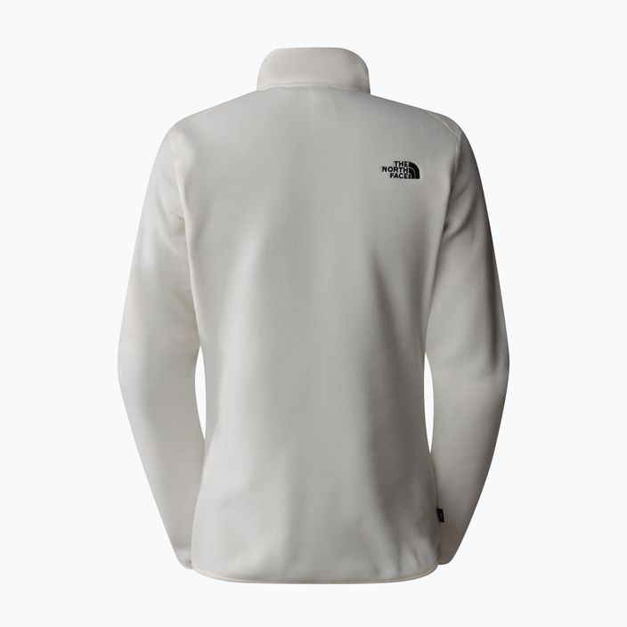 The North Face női 100 Glacier 1/4 Zip fehér dűne/npf pulóver 5