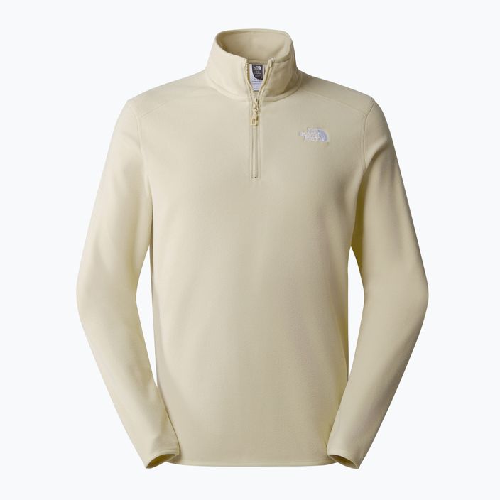 Férfi The North Face 100 Glacier 1/4 Zip pulóver zion narancssárga/betonszürke 4