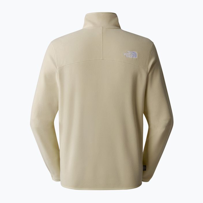 Férfi The North Face 100 Glacier 1/4 Zip pulóver zion narancssárga/betonszürke 5