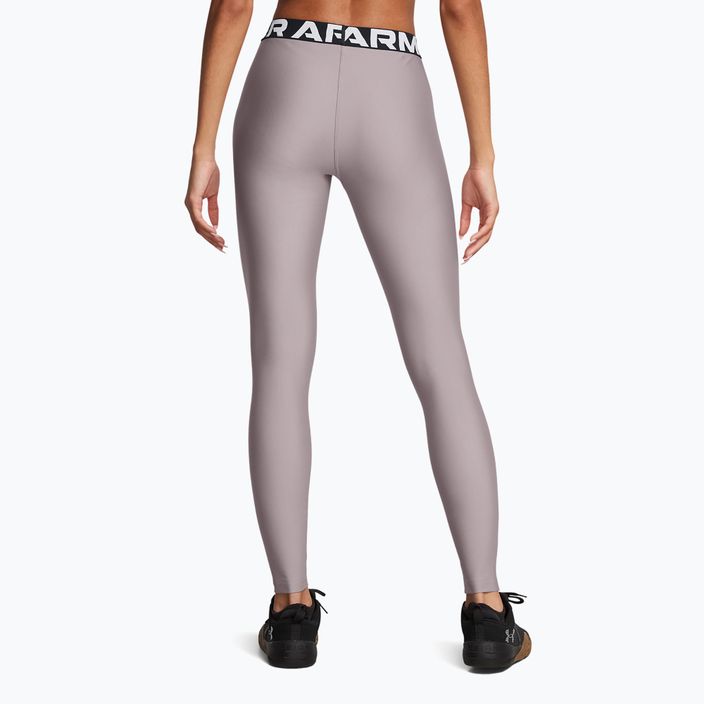 Under Armour HeatGear tetra szürke/fehér női edző leggings 3