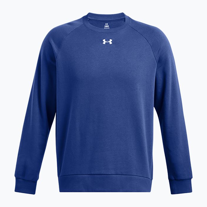 Férfi Under Armour Rival Fleece Crew technikai kék/fehér pulóver