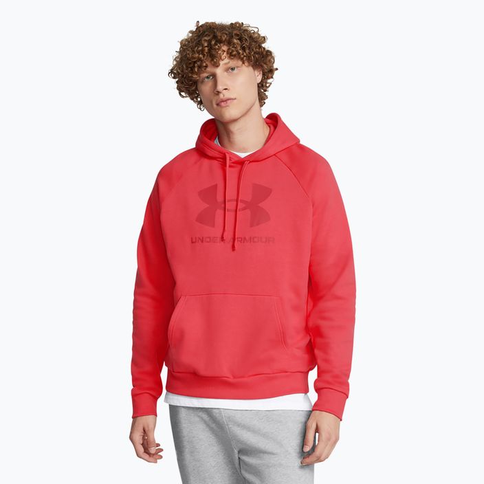 Under Armour férfi pulóver Rival Fleece Logo HD racer piros/inferno piros