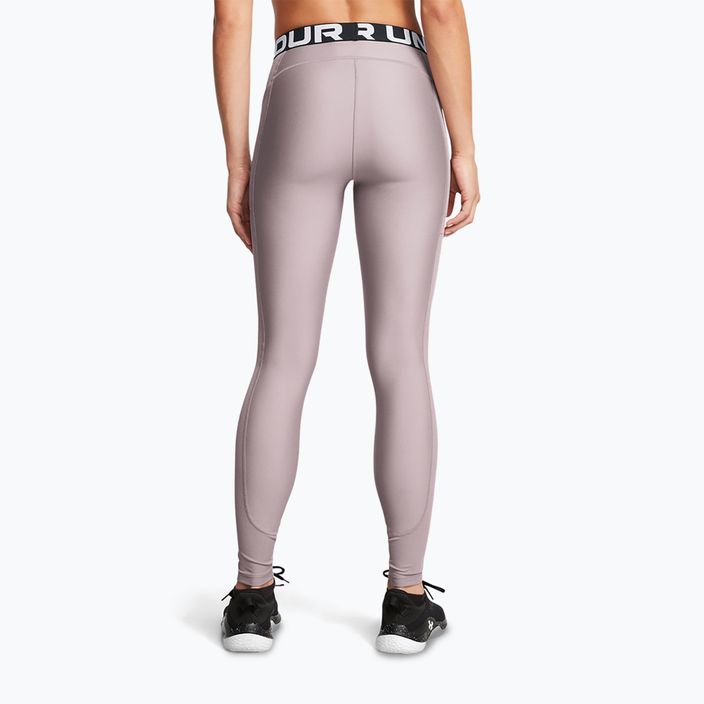 Under Armour HeatGear Rib tetra szürke/fehér női edző leggings 3