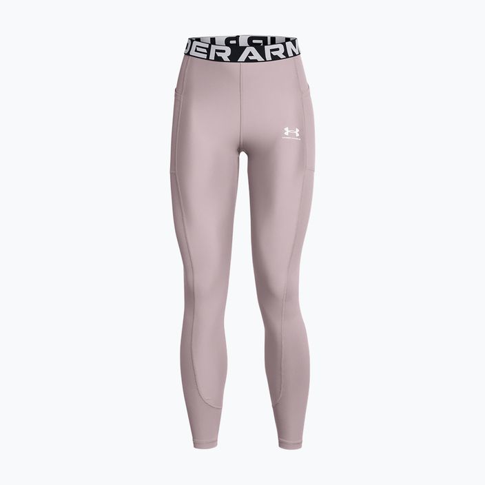 Under Armour HeatGear Rib tetra szürke/fehér női edző leggings 5