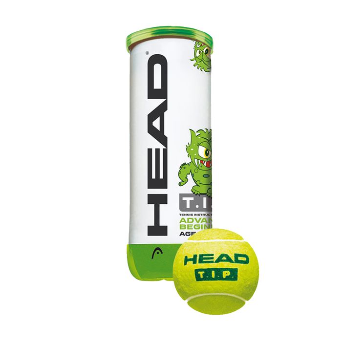 Teniszlabda készlet 3 db. HEAD Tip zöld-sárga 3B 578133 2