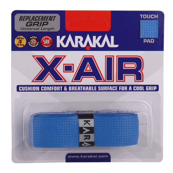Squash ütő csomagolása Karakal X-AIR Grip kék 2