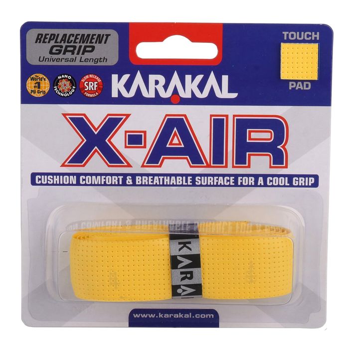 Squash ütő csomagolása Karakal X-AIR Grip sárga 2